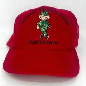 Vintage Wisconsin National  Guard Corduroy Hat (NWT)